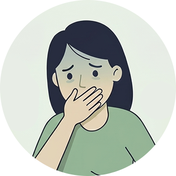 嘔吐反射で治療がつらい