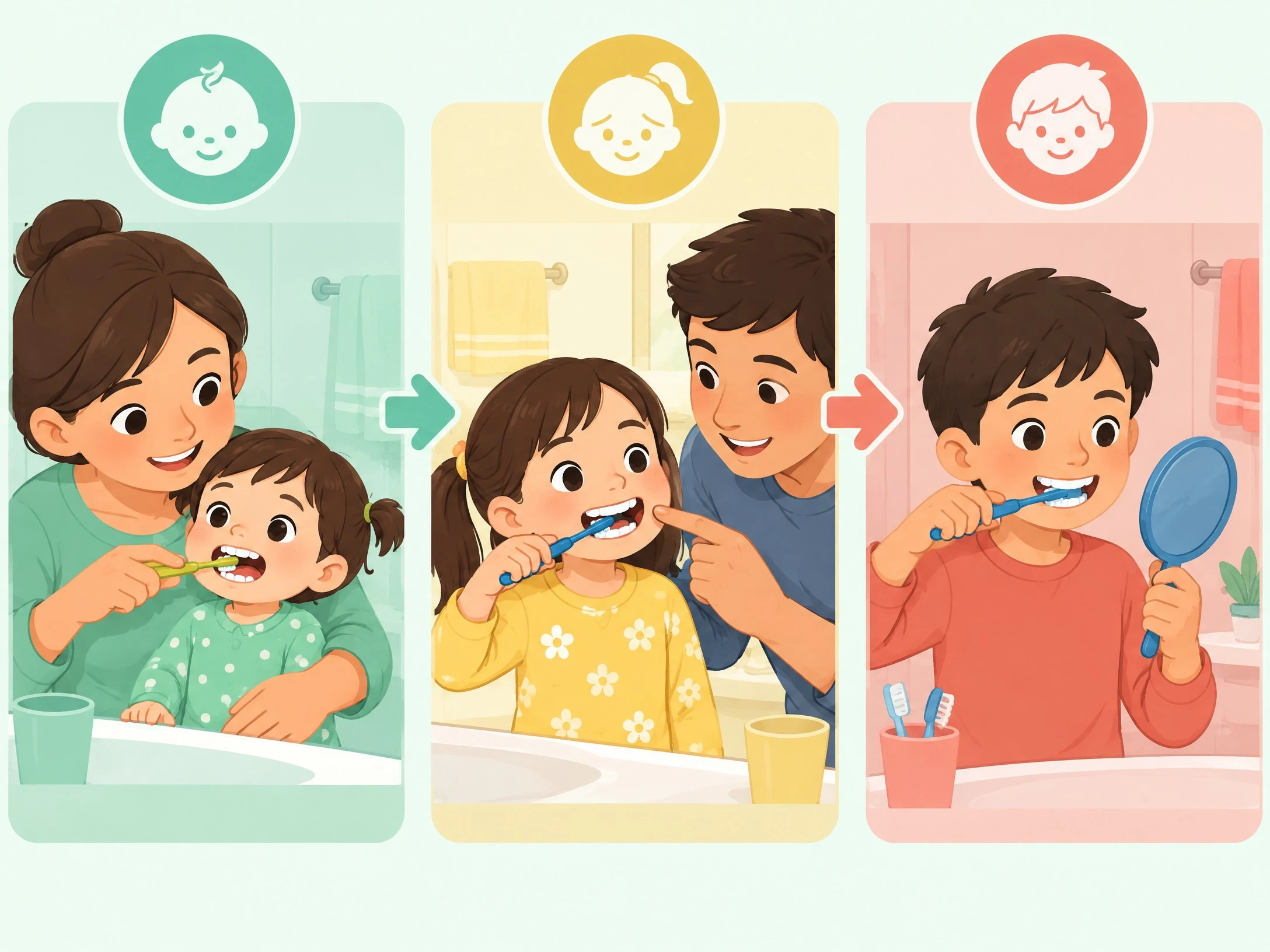 子どもの仕上げ磨きはいつまで？年齢別のポイント｜青砥の歯医者、立石たけしま歯科